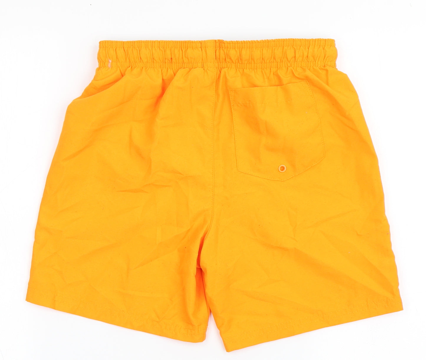 F&F Boys Orange  Polyester Bermuda Shorts Size 9-10 Years  Regular Drawstring - Board Shorts