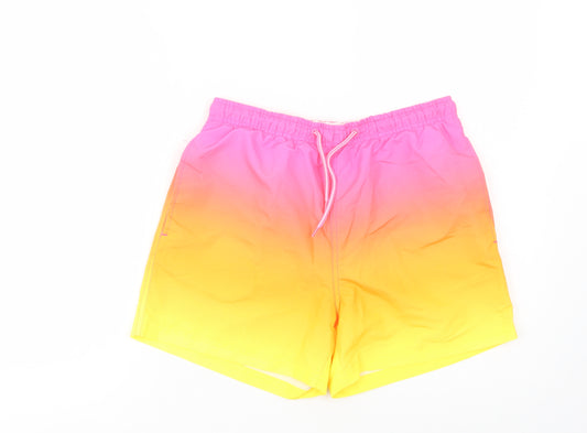 Primark Mens Multicoloured  Polyester Bermuda Shorts Size XS L6 in Regular Drawstring