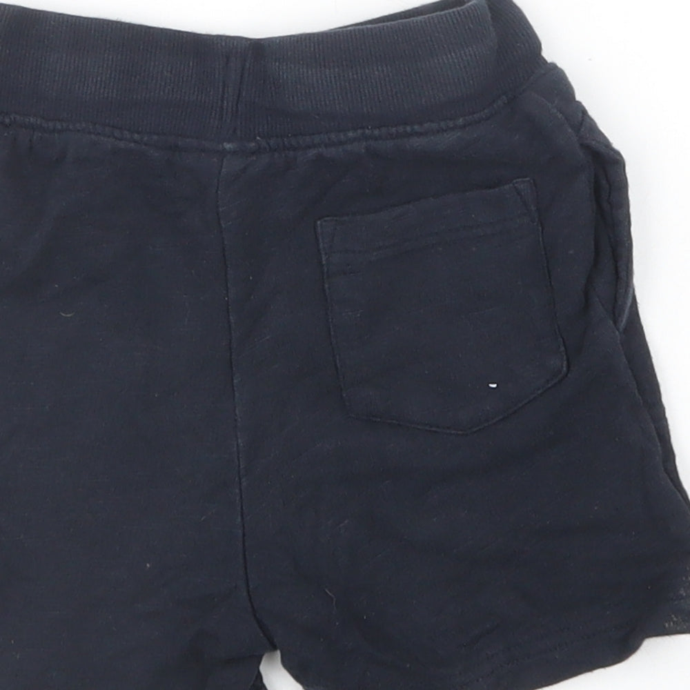 NEXT Girls Blue  Cotton Sweat Shorts Size 2-3 Years  Regular Drawstring