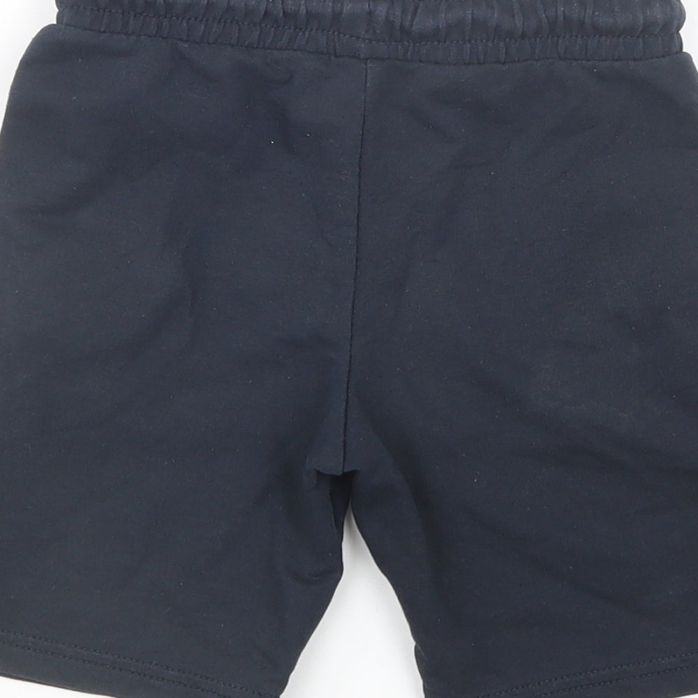 Dunnes Stores Boys Blue  Cotton Sweat Shorts Size 5-6 Years  Regular Drawstring