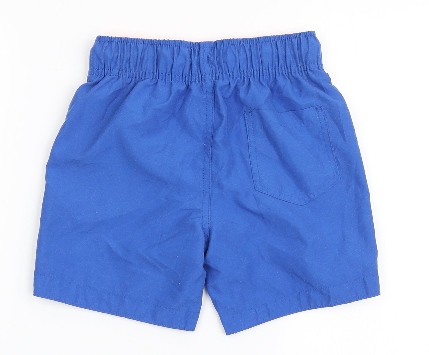 Primark Boys Blue  100% Polyester Bermuda Shorts Size 5-6 Years  Regular Drawstring