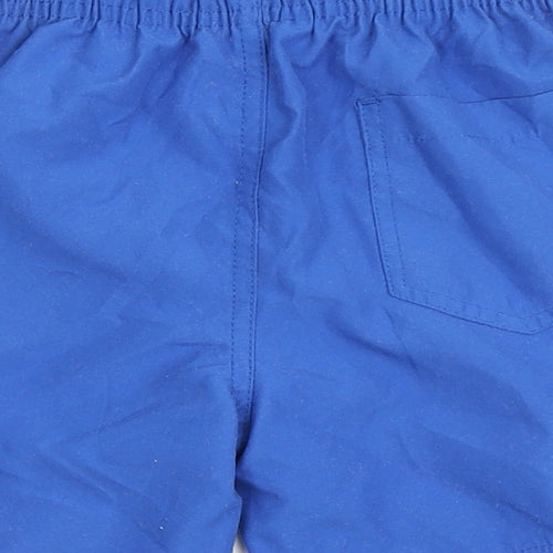 Primark Boys Blue  100% Polyester Bermuda Shorts Size 5-6 Years  Regular Drawstring