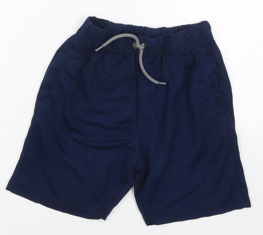 Pep&Co Boys Blue  Polyester Sweat Shorts Size 9-10 Years  Regular Drawstring