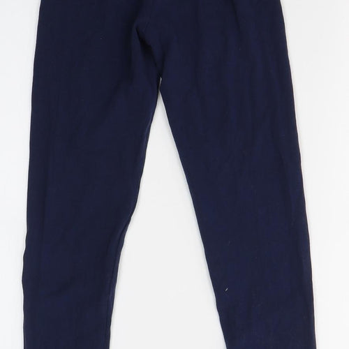 Nutmeg Girls Blue  Cotton Jogger Trousers Size 11-12 Years  Regular