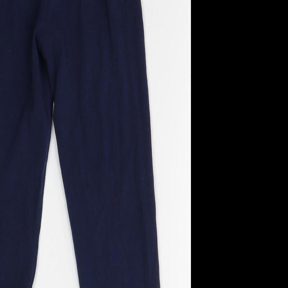 Nutmeg Girls Blue  Cotton Jogger Trousers Size 11-12 Years  Regular