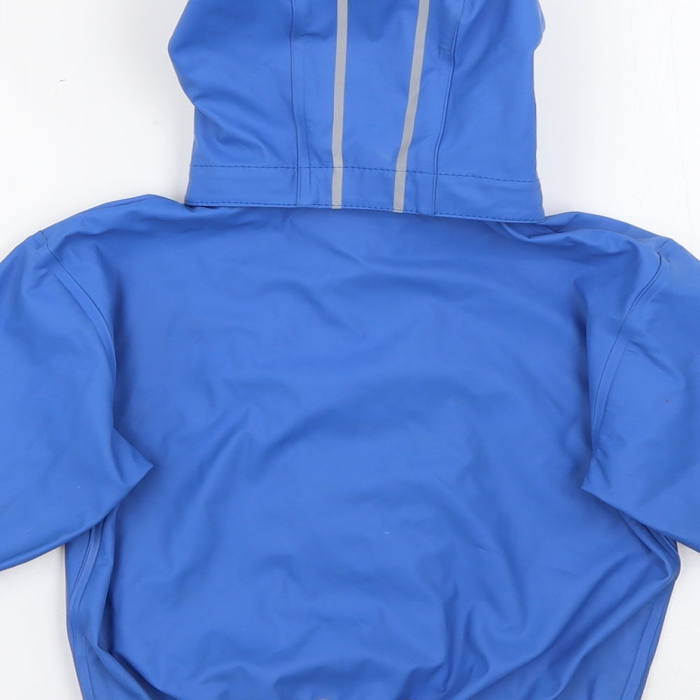 Salt and Pepper Boys Blue   Rain Coat Coat Size 2 Years  Zip