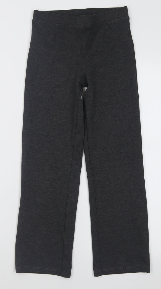 TU Girls Grey  Polyester Capri Trousers Size 9 Months  Regular Pullover - School Wear