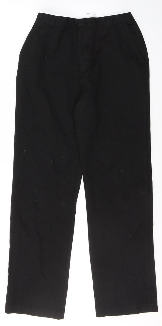 George Boys Black  Polyester Capri Trousers Size 13-14 Years  Regular Button - school trousers