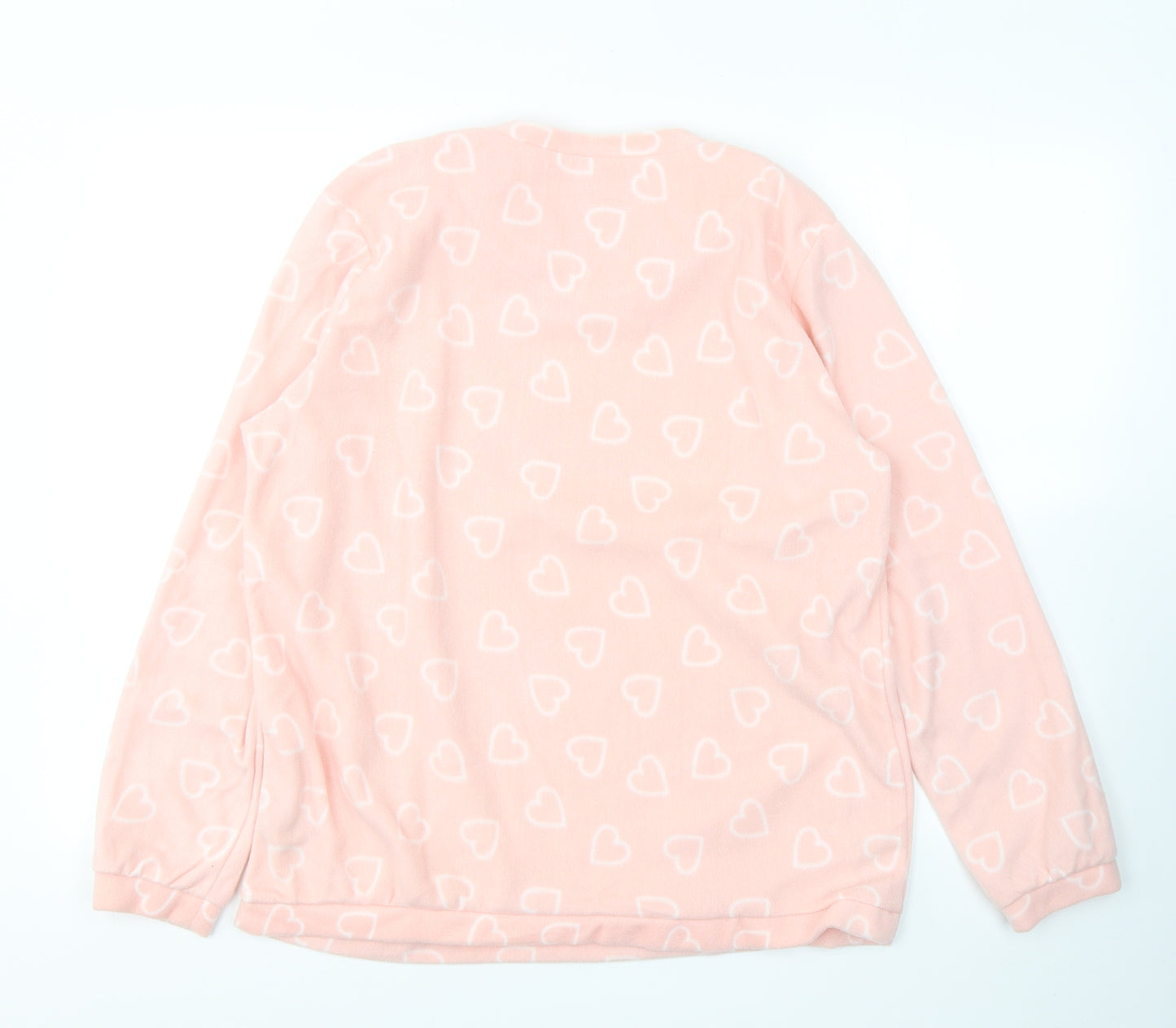 Primark Womens Pink Geometric Polyester Top Pyjama Top Size M