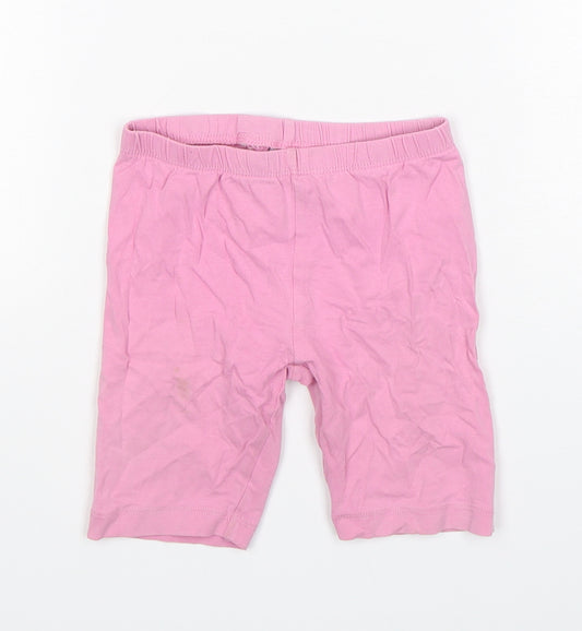 TU Girls Pink  Cotton Biker Shorts Size 5-6 Years  Regular
