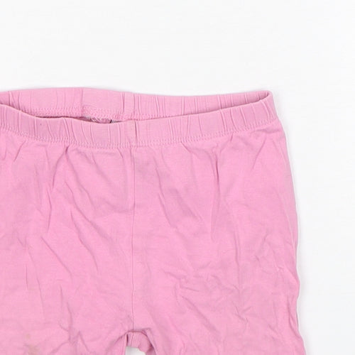 TU Girls Pink  Cotton Biker Shorts Size 5-6 Years  Regular