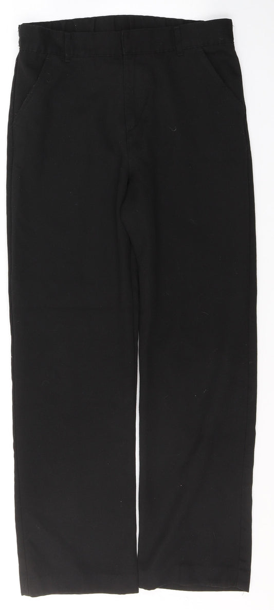 F&F Boys Black  Polyester Capri Trousers Size 12-13 Years  Regular Button