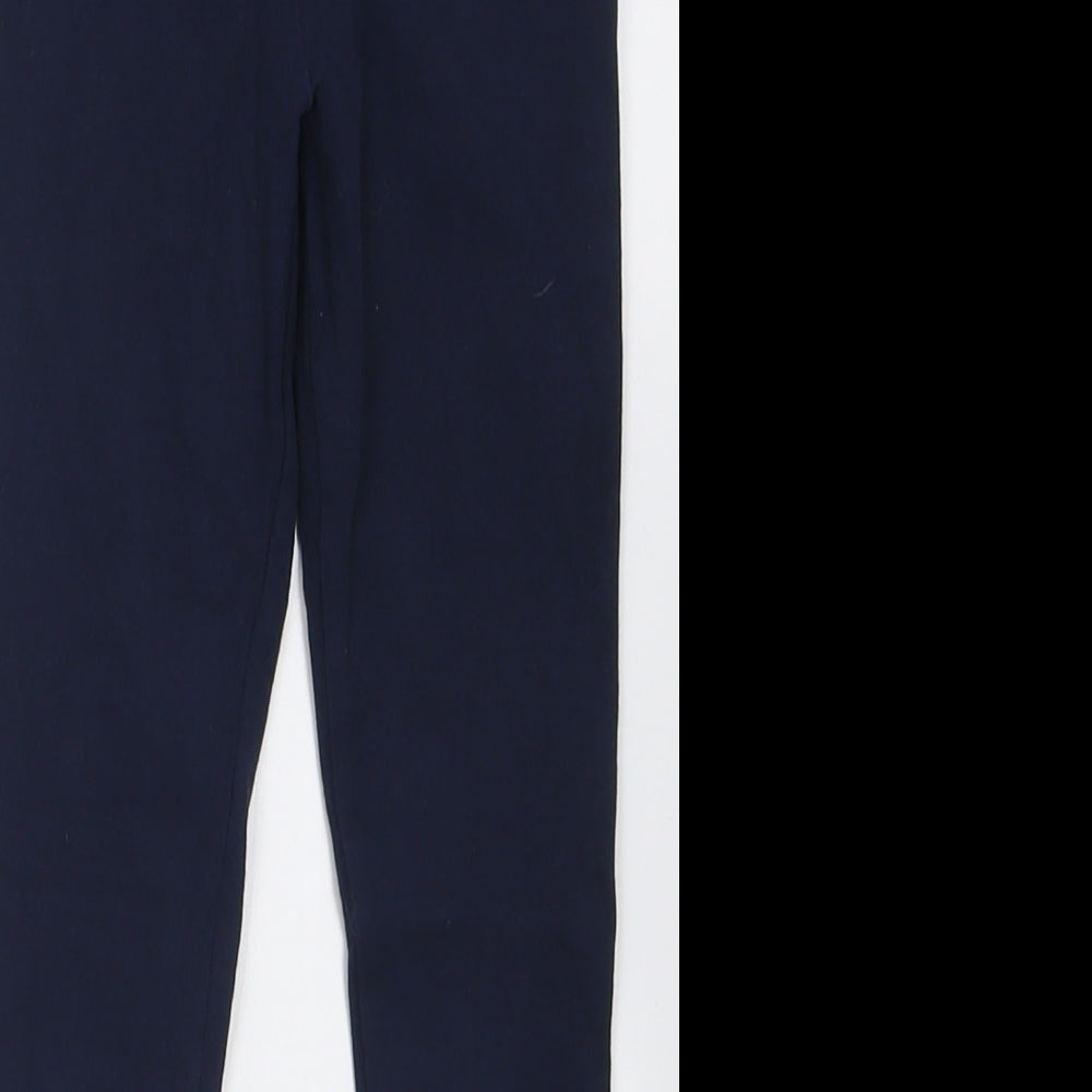 NEXT Girls Blue  Cotton Capri Trousers Size 6 Years  Regular Pullover - Long