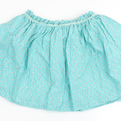 NEXT Girls Blue  100% Cotton Mini Skirt Size 5 Years  Regular Pull On