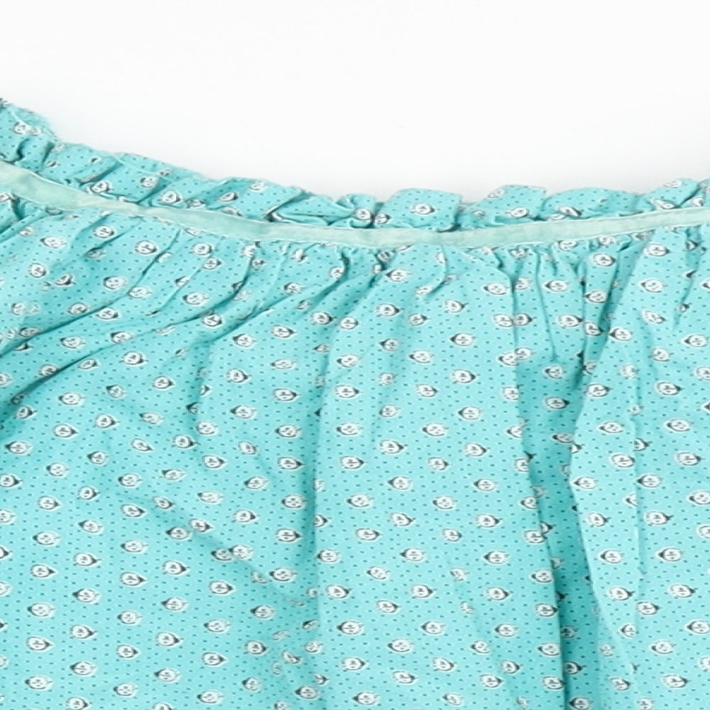 NEXT Girls Blue  100% Cotton Mini Skirt Size 5 Years  Regular Pull On