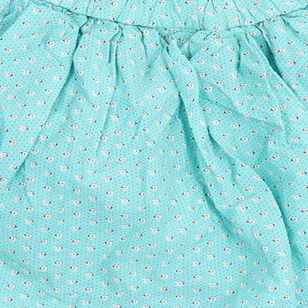 NEXT Girls Blue  100% Cotton Mini Skirt Size 5 Years  Regular Pull On