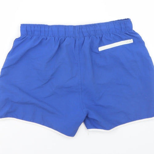 Cedar Wood State Mens Blue  Polyester Athletic Shorts Size S  Regular Drawstring