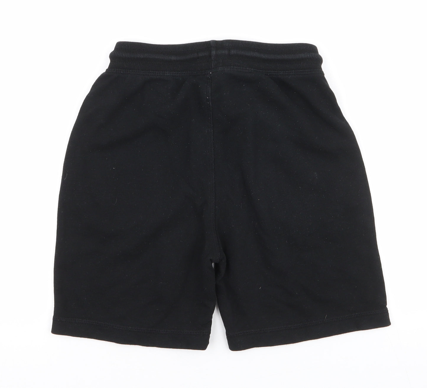 Matalan Boys Black  Cotton Sweat Shorts Size 9 Years  Regular Drawstring