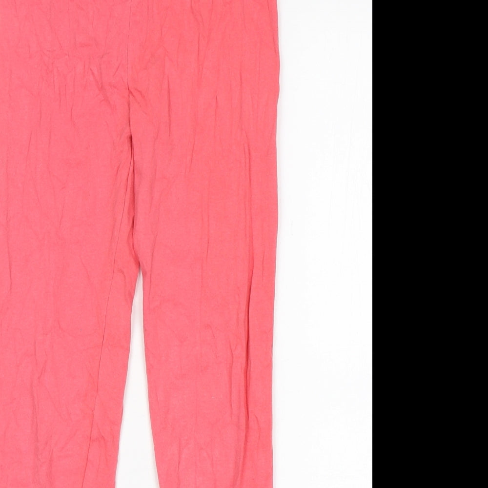 TU Girls Pink  Cotton Sweatpants Trousers Size 11 Years  Regular  - Leggings