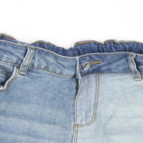 Miss E-vie Girls Blue  Cotton Hot Pants Shorts Size 12-13 Years  Regular