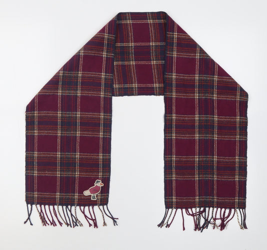 Joules Girls Purple Check Acrylic Scarf Scarves & Wraps One Size