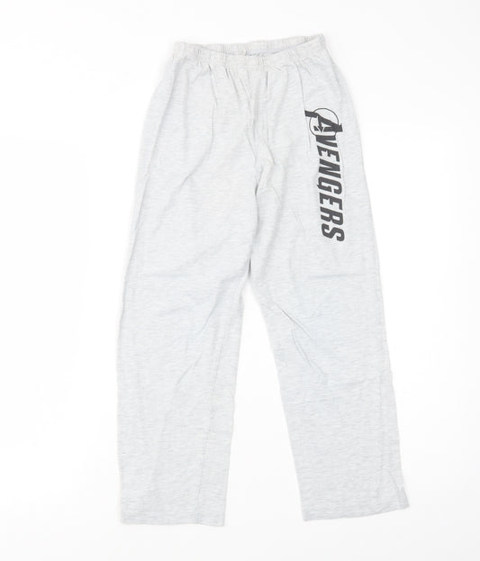 Primark Boys Grey  Cotton  Pyjama Pants Size 9-10 Years  Pullover - Avengers
