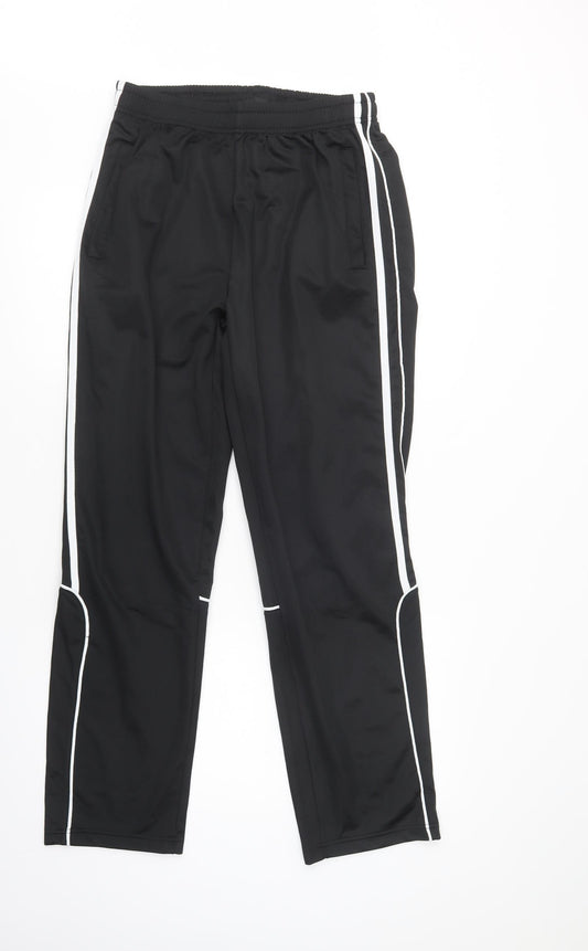 Berga Mens Black  Polyester Jogger Trousers Size M L31 in Regular Drawstring