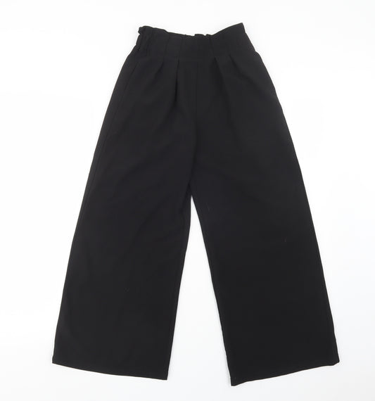SheIn Girls Black  Polyester Dress Pants Trousers Size 10 Years  Regular
