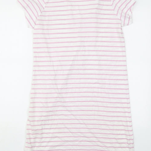 Matalan Womens Pink Striped Cotton Top Dress Size S