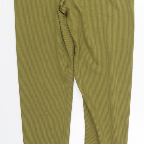 H&M Womens Green  Polyester Carrot Leggings Size L L28 in