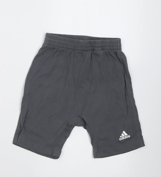 adidas Boys Grey  Cotton Sweat Shorts Size 2-3 Years  Regular