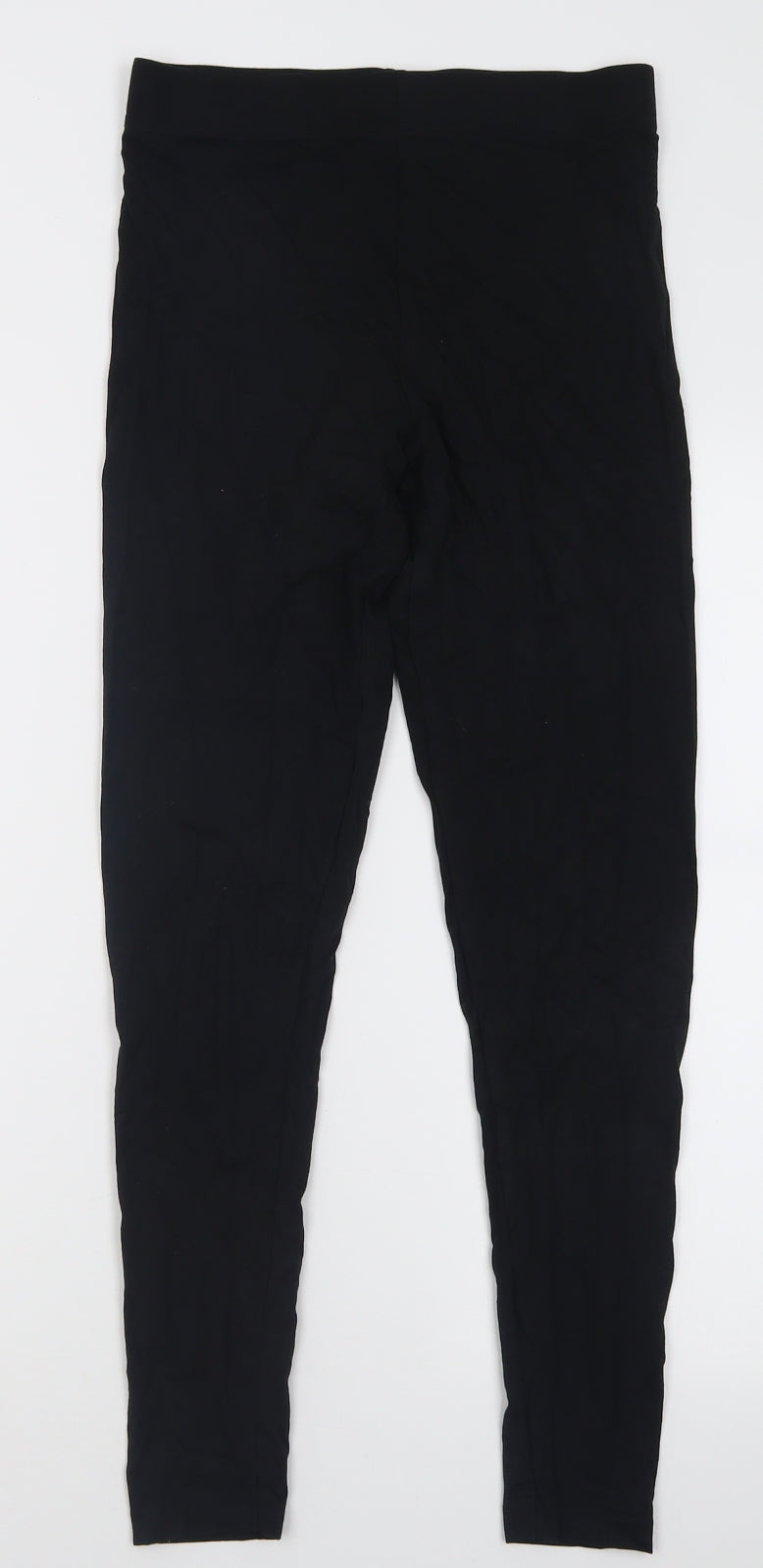 sainsburys Womens Black  Cotton Capri Trousers Size 10 L28 in Regular