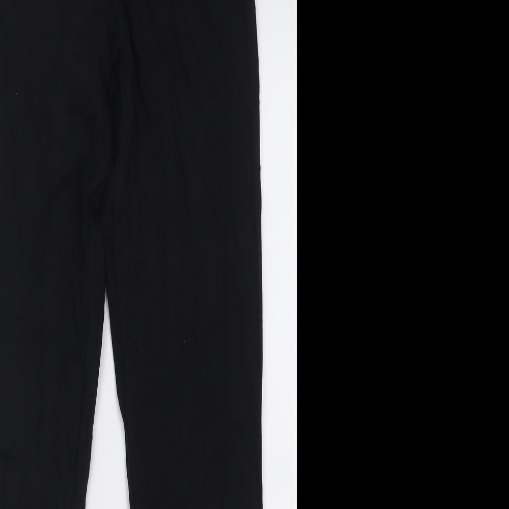sainsburys Womens Black  Cotton Capri Trousers Size 10 L28 in Regular