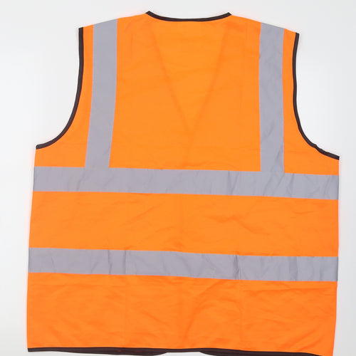 Uneek Mens Orange   Jacket  Size XL  Hook & Loop - Work wear