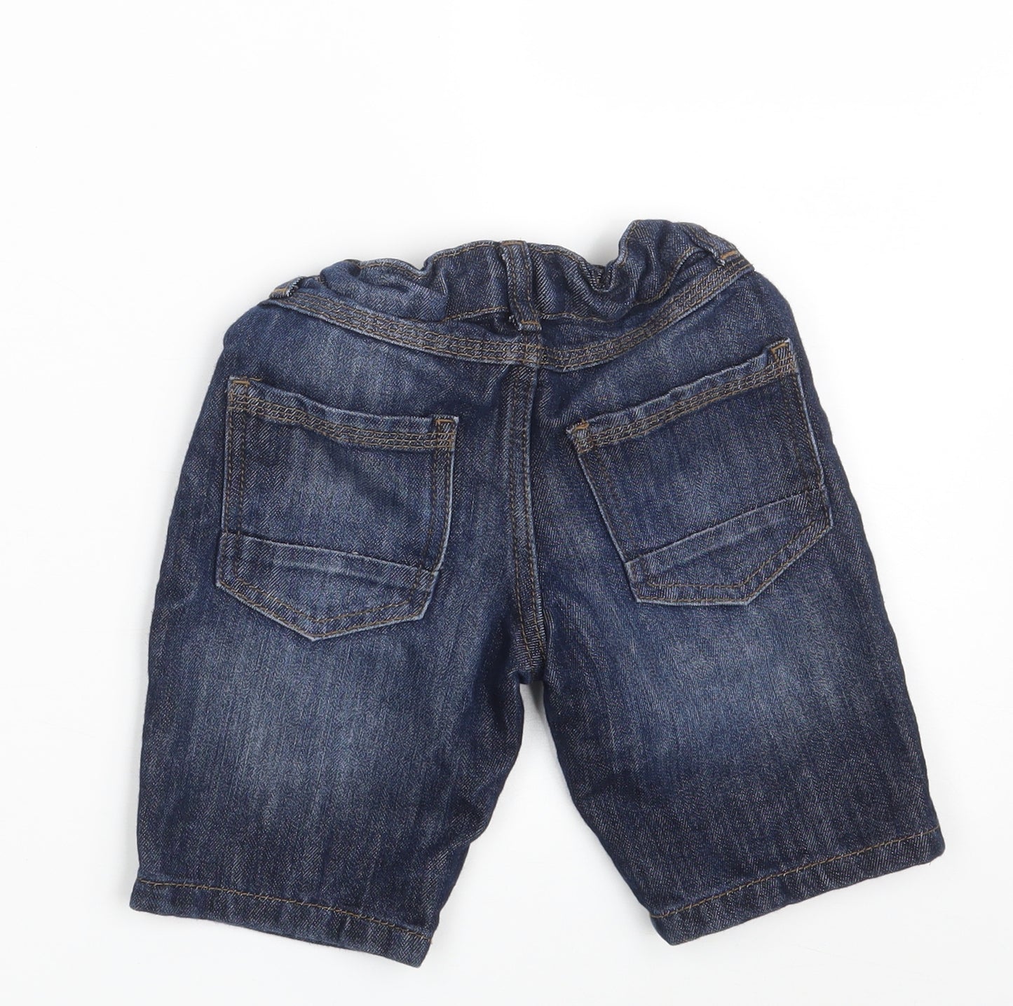 Denim & Co. Boys Blue  Cotton Chino Shorts Size 4-5 Years  Slim