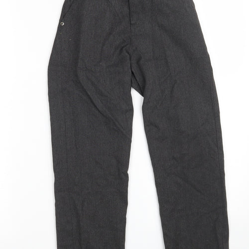 NEXT Boys Grey  Polyester Dress Pants Trousers Size 11 Years  Regular Zip - School Pants