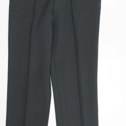 Preworn Mens Blue  Polyester Trousers  Size 36 in L30 in Regular Zip