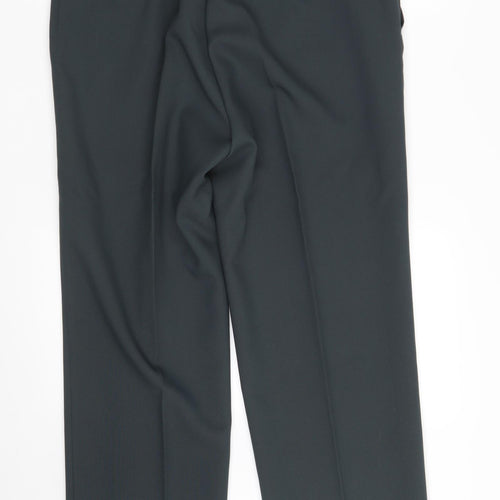 Preworn Mens Blue  Polyester Trousers  Size 36 in L30 in Regular Zip