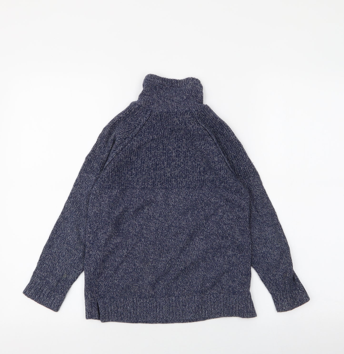 Zara Boys Blue Collared  100% Cotton Pullover Jumper Size 8 Years  Pullover