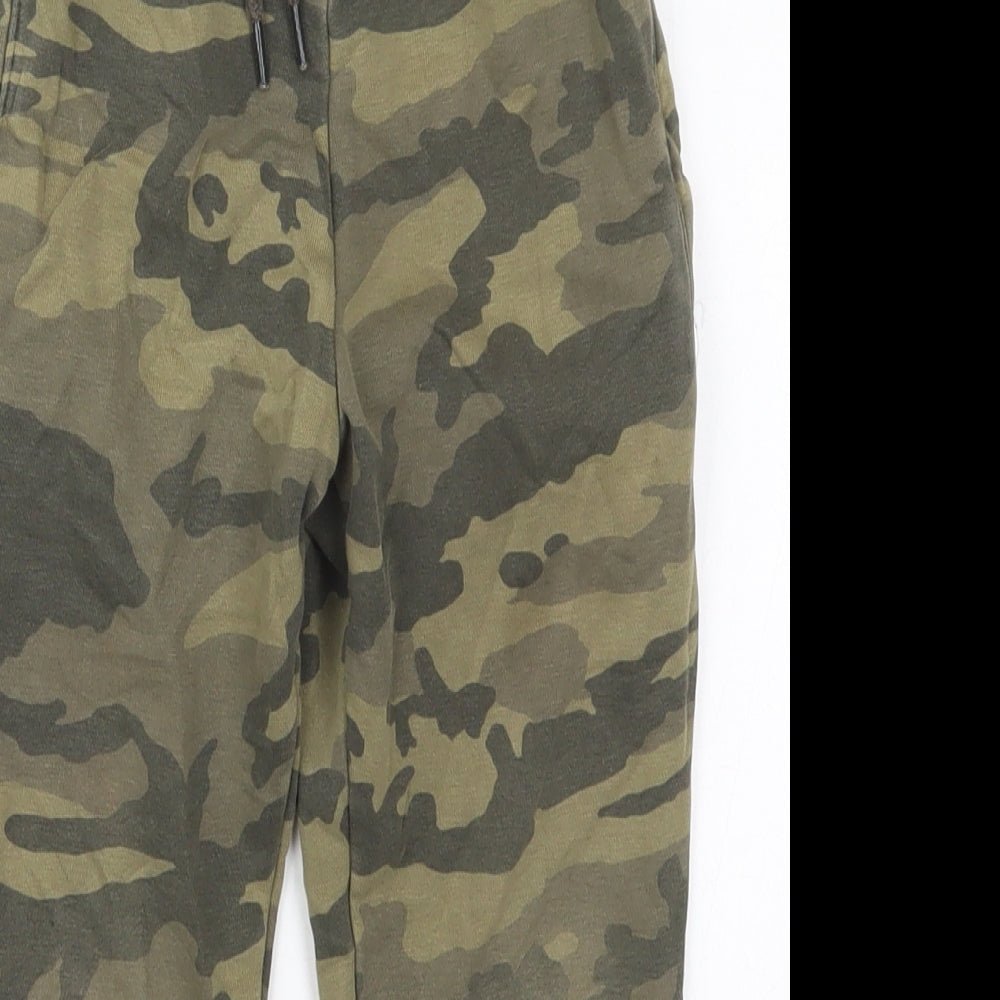 NEXT Boys Green Camouflage Cotton Sweatpants Trousers Size 5 Years  Regular Drawstring