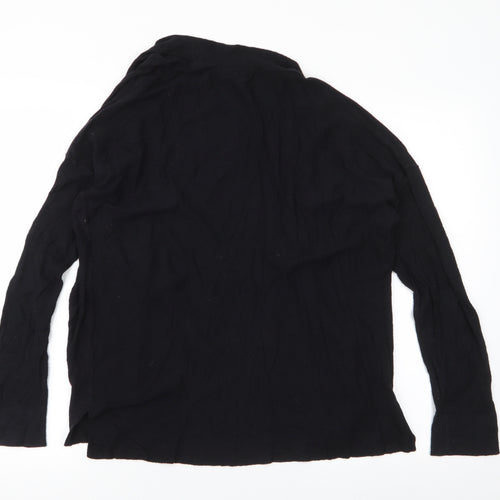 Reitmans Womens Black V-Neck  100% Cotton Cardigan Jumper Size XL