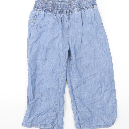 NEXT Girls Blue  Lyocell Carrot Trousers Size 9 Years  Regular