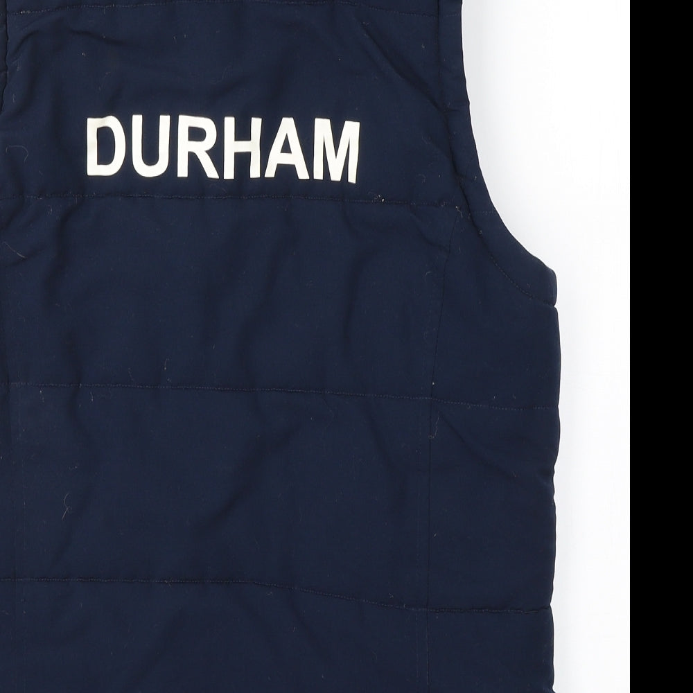 Playerlayer Boys Blue   Gilet Jacket Size 12 Years  Zip - Durham