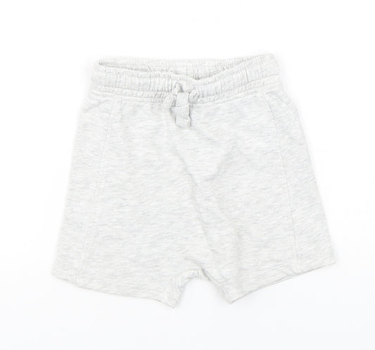 George Boys Grey  Cotton Sweat Shorts Size 2-3 Years  Regular Drawstring