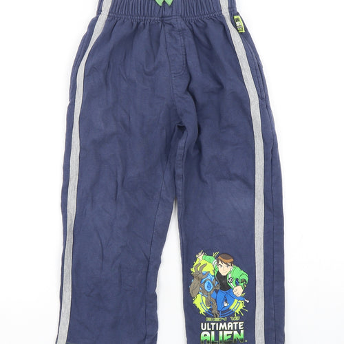 Dunnes  Boys Blue  Cotton Sweatpants Trousers Size 4-5 Years  Regular  - Ben 10