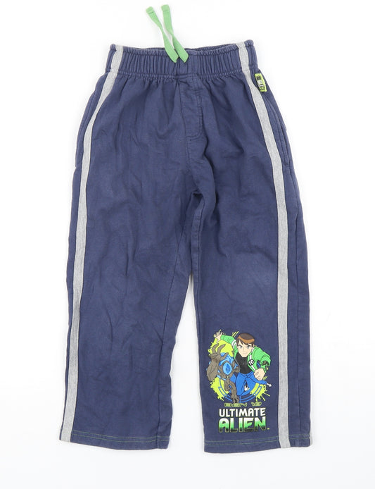 Dunnes  Boys Blue  Cotton Sweatpants Trousers Size 4-5 Years  Regular  - Ben 10