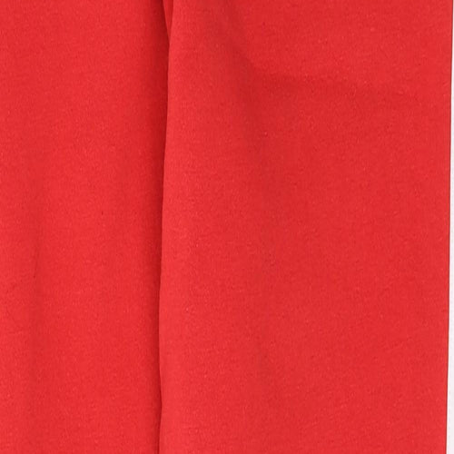 Prime Mens Red  Cotton Sweatpants Trousers Size S L29 in Regular Tie