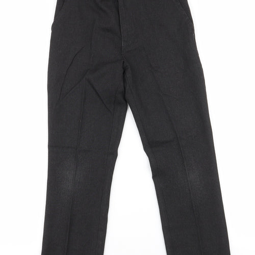 Matalan Boys Grey  Polyester Dress Pants Trousers Size 9 Years  Regular Zip