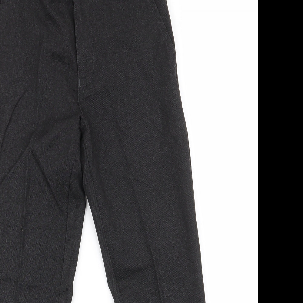 Matalan Boys Grey  Polyester Dress Pants Trousers Size 9 Years  Regular Zip