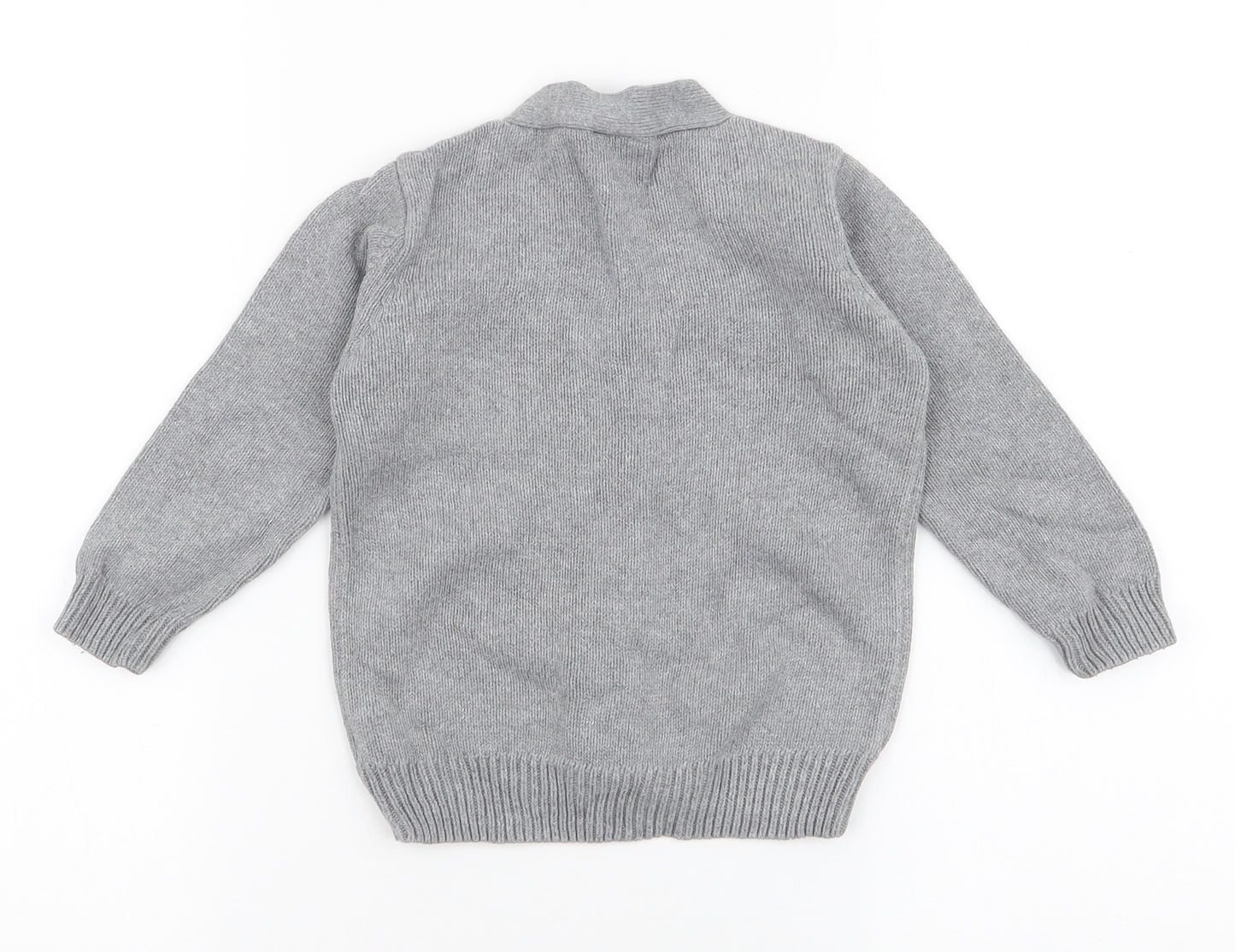 Pointer Boys Grey V-Neck  Polyester Cardigan Jumper Size 2 Years  Button
